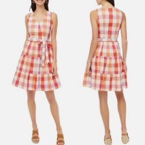 JCREW Colorful Plaid Sleeveless Dress